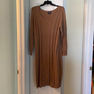 Old navy sweater dress. Tan/brown. Sz. 3x